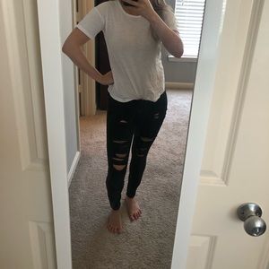 Lucky Brand Ripped Charlie Skinny Jean